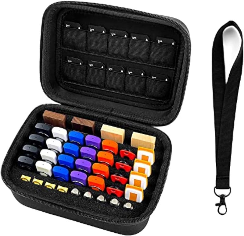 JBOS USB Flash Drive Case Memory Card Holder Thumb Drive Organizer USB Drives Storage Box for Sandisk/Samsung/SamData/Inland/PNY/Netac/ (Case Only with Label and Strap) - Image 1